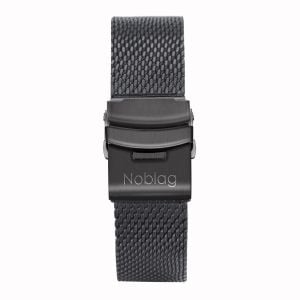 The N-Classic De Noblag Luxury Men's Mesh Watches Black Stainless Steel  Bracelet 38mm