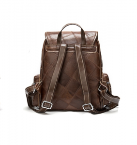 Noblag Luxury Women Genuine Leather Large Capacity Backpack Rucksack Bag Coffee