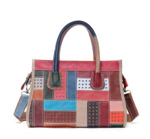  Noblag Luxury Genuine Leather Designer Multi-Color Handbags For Women