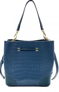 Lovitt Medium Bucket Bags For Women De Noblag Luxury Genuine Leather Sky Blue Bags
