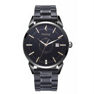 The N-Classic De Noblag Luxury Stainless Steel Watches For Men Black Dial 38mm