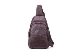 Noblag Dan Luxury Men's Coffee Chest Bags Genuine Leather Crossbody Shoulder Bags Sling Bags 