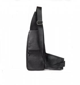 Noblag Jaqua Luxury Black Sling Messenger Bags Fanny Pack For Men Chest Bag