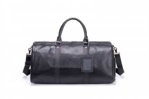 Noblag Pakler Luxury Travel Leather Black Large Duffel Bags Weekender Shoe Pouch Waerproof For Men