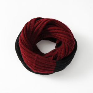 Noblag Luxury Warm Knitted Scarf For Men & Women Mixed Color Black Red