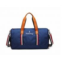Noblag Travel Bright Blue Duffel Bag & Gym Bag With Shoe Compartment Weekender