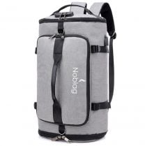 Noblag 3-in-1 Convertible 20.5" Grey Duffel Bag, Laptop Backpack, Messenger Shoulder Bag