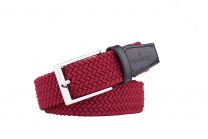 Noblag Woven Braided Belt For Men Elastic Red 