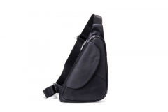 Noblag Galen Casual Leather Black Sling Shoulder Bag For Men