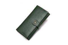 Noblag Green Leather Women Wallet Wristlet 