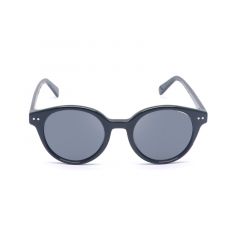 Noblag Greg Round Black Frame Acetate Sunglasses Grey Nylon Lenses Unisex
