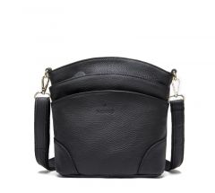 Noblag Black Genuine Small Leather Women Crossbody Shoulder Messenger Bag 