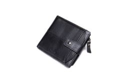 Noblag Men's RFID Blocking Wallet Genuine Leather Black