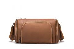 Noblag Luxury Duffel Bag Mens, Leather Travel Mini Bag, Weekender Overnighter Bag 