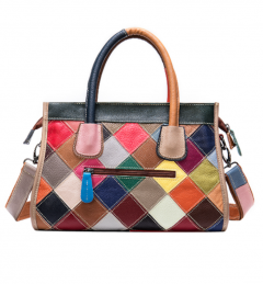  Noblag Genuine Leather Designer Multi-Color Handbags For Women