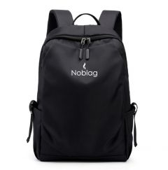 Noblag Waterproof Light Black Daily Pack Laptop Backpack Unisex