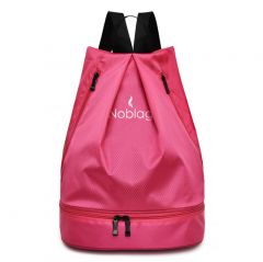 Noblag Pink Waterproof Drawstring Pack Shoulder Bag Shoe Pouch 