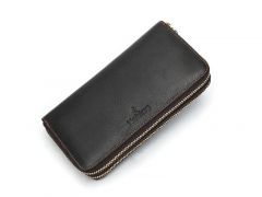 Noblag Travel Genuine Leather Wallet Brown Unisex